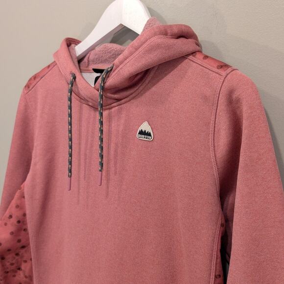 Burton Oak Pullover Hoodie Pink Kangaroo Pocket Ski Snowboard Casual - Size M - Picture 3 of 8